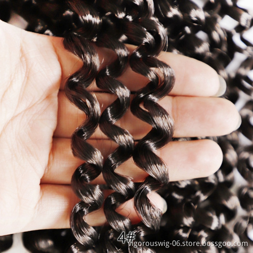Vigorous Cheap Price Wholesale Marly Extension Deep Wavy Darling Brown Black African Ombre Braiding Hair Synthetic